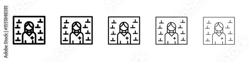 Pharmacist icon simple illustration logo art