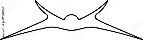 Minimalist black silhouette vector illustration depicting a tennis volleyball sport volley play