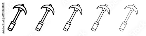 pickaxe icon simple illustration logo art