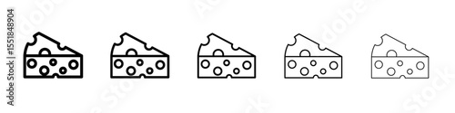 piece of cheese icon simple illustration logo art