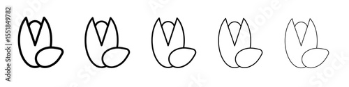 pistachio icon simple illustration logo art