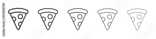 Pizza icon simple illustration logo art