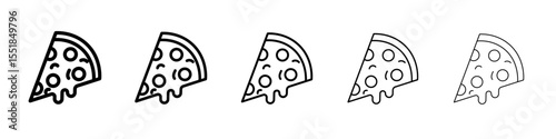 Pizza icon simple illustration logo art