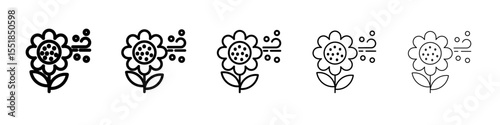 Pollen Icon simple illustration logo art
