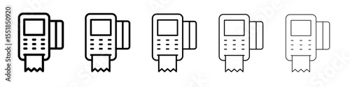 pos terminal icon simple illustration logo art