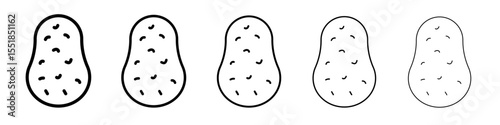 Potato icon simple illustration logo art