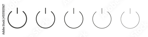 Power icon simple illustration logo art