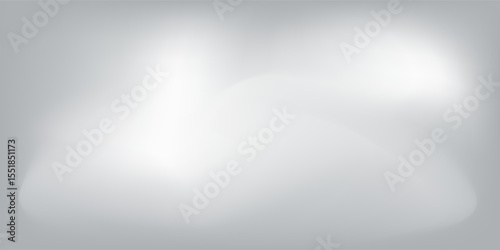 Silver foil background with metal mirror texture. Chrome gradient surface with light like could abstract