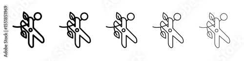 Pruning icon simple illustration logo art