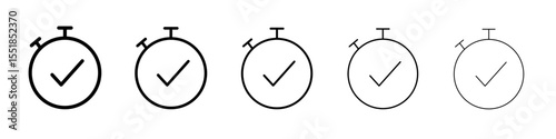 Quick approval icon simple illustration logo art