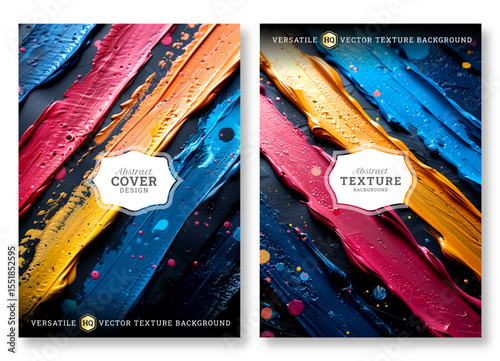 Flyer template, business brochure template, abstract brush stroke art, wedding invitation template, universal background, versatile vector background, creative brochure template, invitation template
