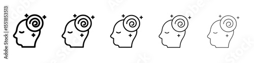 Relaxation icon simple illustration logo art