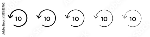 Repeat icon simple illustration logo art