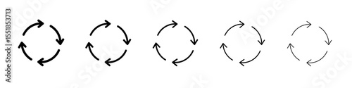 Repeat reload arrow icon simple illustration logo art
