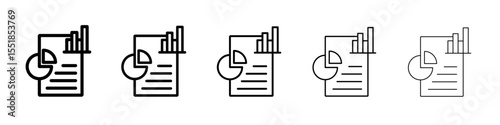 Report icon simple illustration logo art