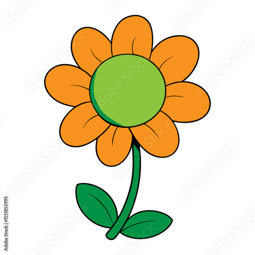unique vector illustration of a flower