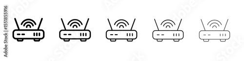 router icon simple illustration logo art