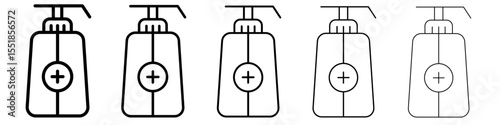 Sanitizer icon simple illustration logo art