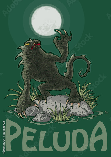 Monstre du moyen-âge, la légende du Peluda, la Velue (La Ferté Bernard)