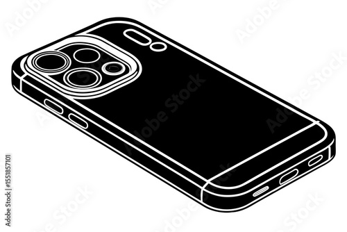 vector illustration of a mobile phone