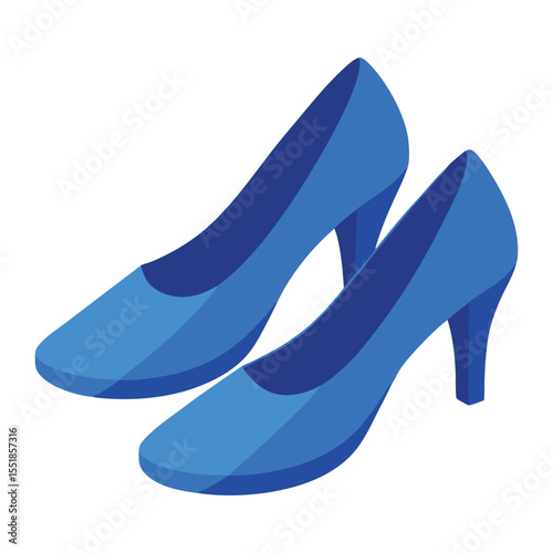 fashionable women shoe vector art