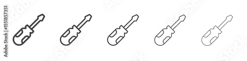 Screwdriver icon simple illustration logo art