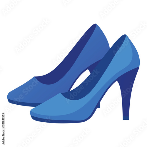 fashionable women shoe vector art