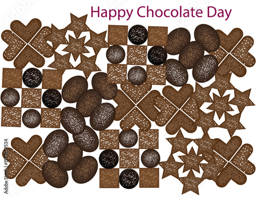 Delightful Chocolate Day Celebration with Cookies and Candies