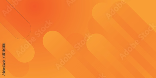 Abstract orange background with diagonal lines. Dynamic shapes composition.