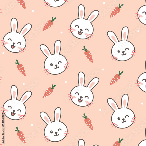 Cute Cartoon Bunny Emoticons