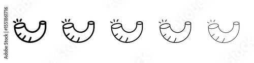 Shofar icon simple illustration logo art