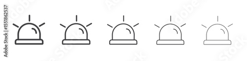 siren icon simple illustration logo art