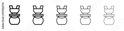 Slim, weight loss icon simple illustration logo art