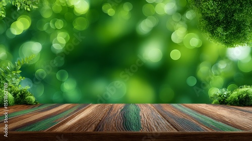 Tropical forest landscape scene used as a background for panorama banners in concepts of environmental ecology, sustainable energy, or Earth day