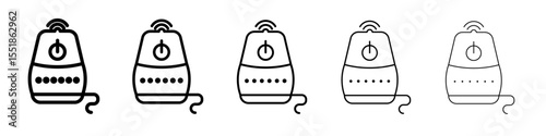 Smart speaker icon simple illustration logo art