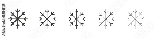 Snow icon simple illustration logo art