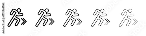 Sprint icon simple illustration logo art