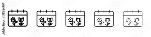 Spring season icon simple illustration logo art