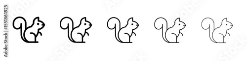 squirrel icon simple illustration logo art