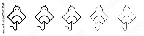 Stingray icon simple illustration logo art