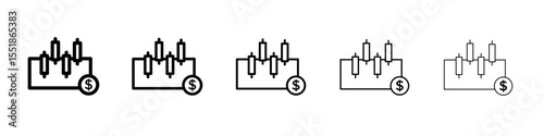 Stock buy icon simple illustration logo art