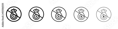 Stop Corruption icon simple illustration logo art