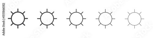 Sun icon simple illustration logo art