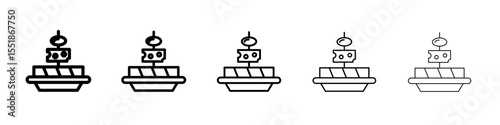 tapas icon simple illustration logo art