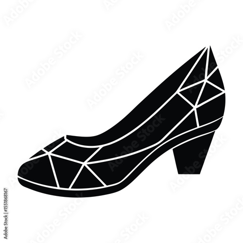 vector illustration of a high heel shoes