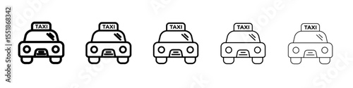 Taxi icon simple illustration logo art