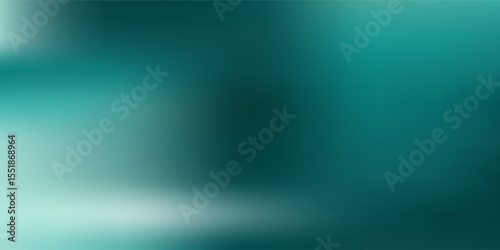 White green blurred gradient on dark grainy background, glowing light spot, copy space, vector