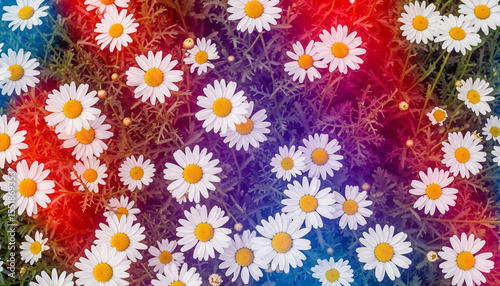A Psychedlic Colorful Film Photos of Daisies