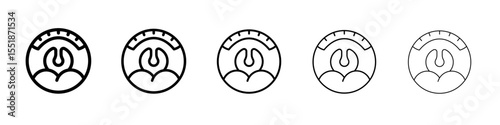 Throat oral mouth icon simple illustration logo art