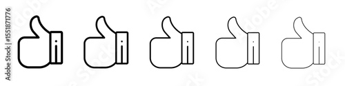 thumbs up icon simple illustration logo art
